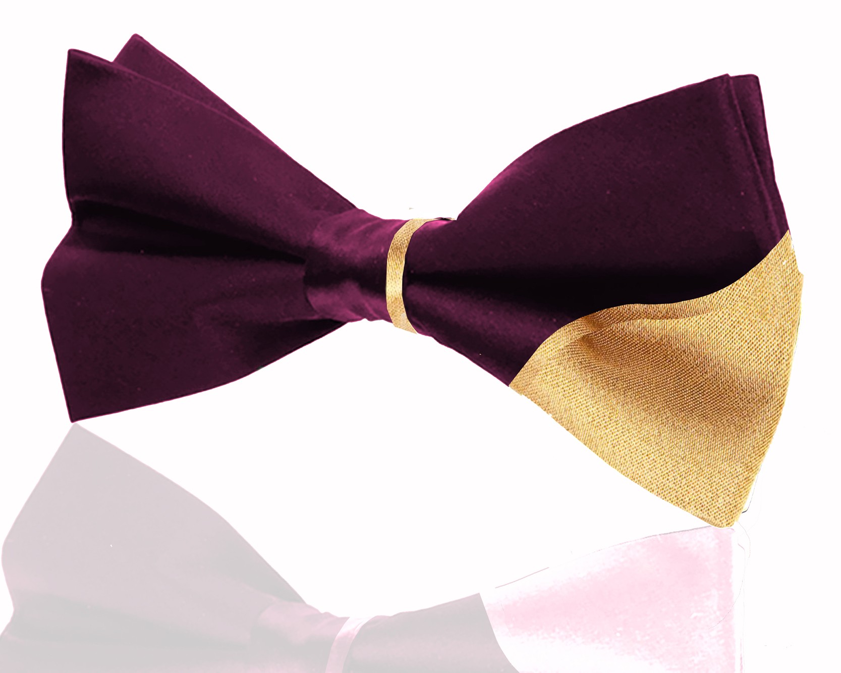 Purple Bowtie in 24k Gold
